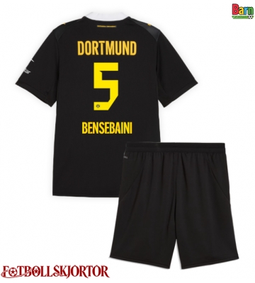 Borussia Dortmund Ramy Bensebaini #5 Borta Kläder Barn 2026-27 Kortärmad (+ Korta byxor)